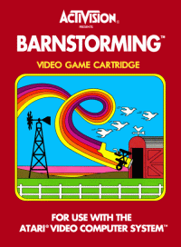 Barnstorming Atari 2600  box art